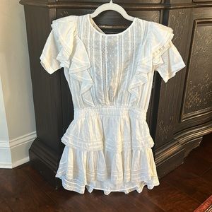 Natasha white mini dress